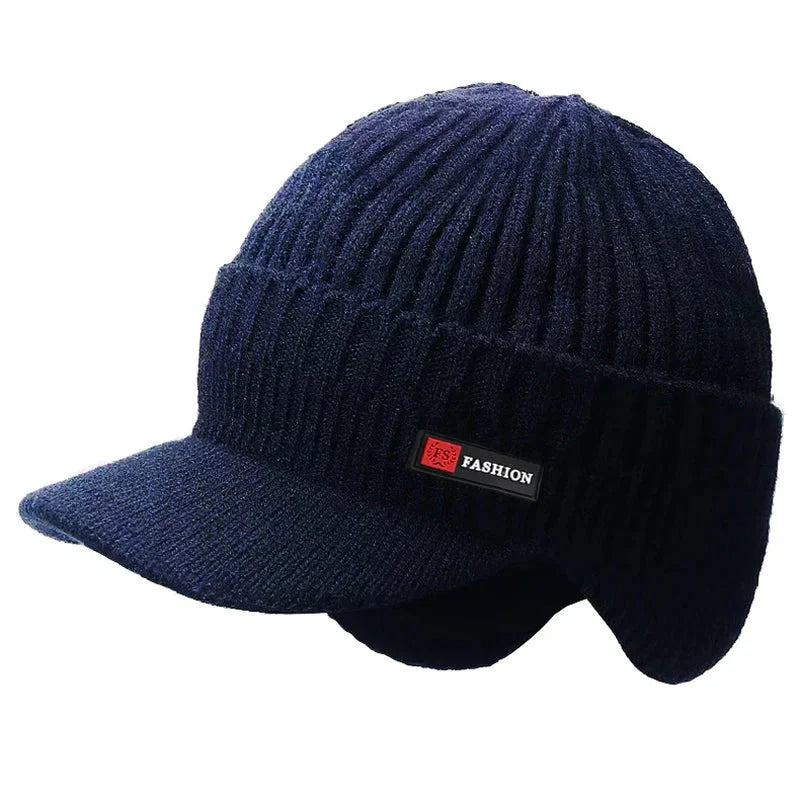 winter men’s hat with ear protection