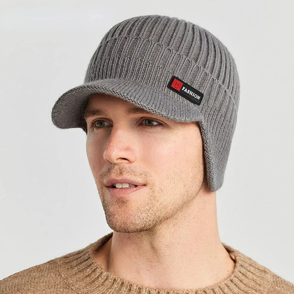winter men’s hat with ear protection
