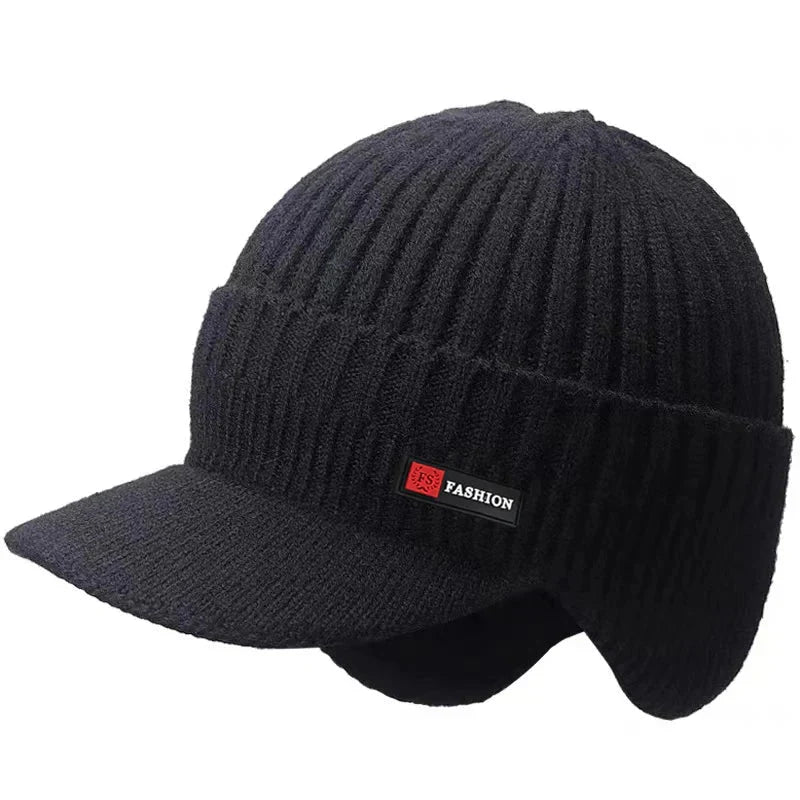 winter men’s hat with ear protection