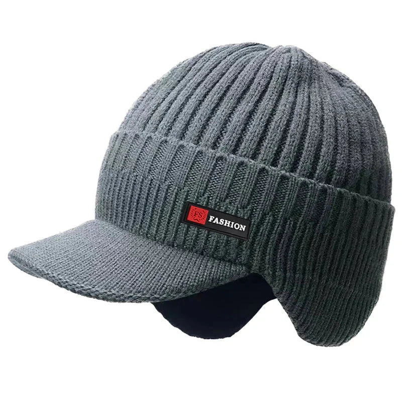 winter men’s hat with ear protection